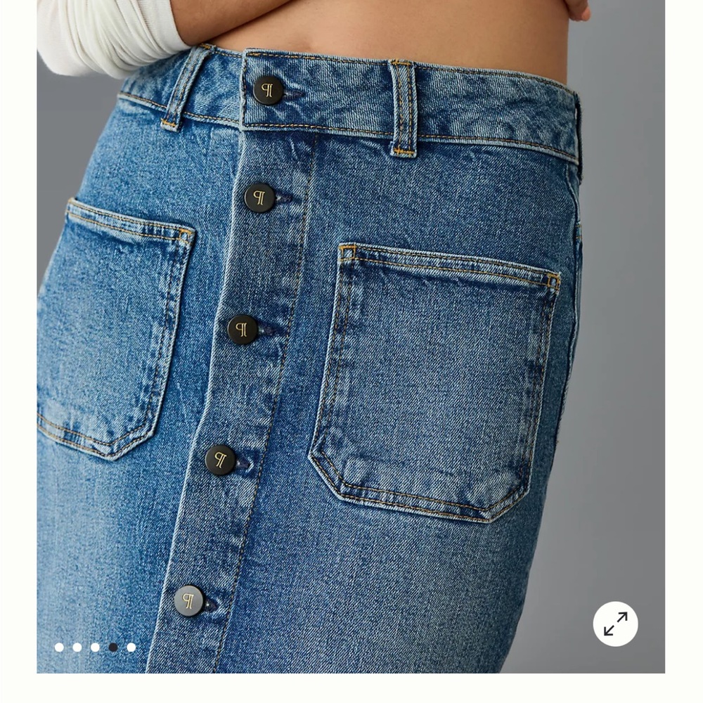 Pilcro Denim Buttondown Pencil Skirt